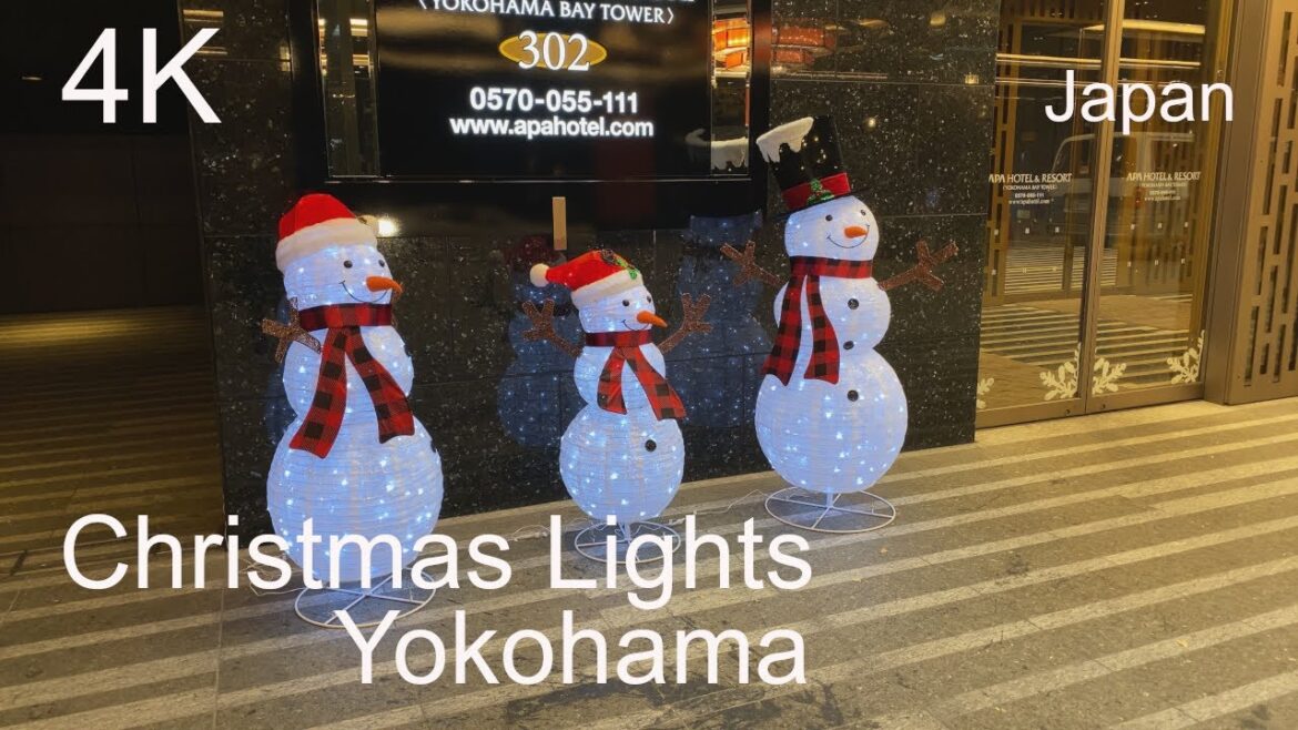 【4K】Christmas Lights Yokohama 2022 【横浜のクリスマス】【クリスマス イルミネーション】