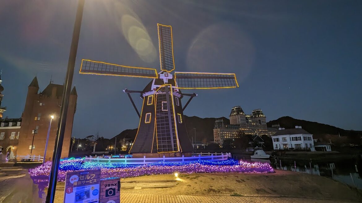 Christmas time at Huis Ten Bosch, Nagasaki, Japan