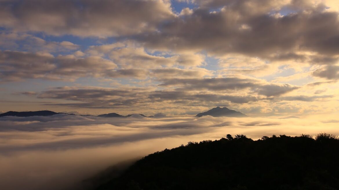 【Japan 1minute Travel KYOTO Maizuru】京都  舞鶴（舞鶴五老岳からの雲海タイムラプス動画）