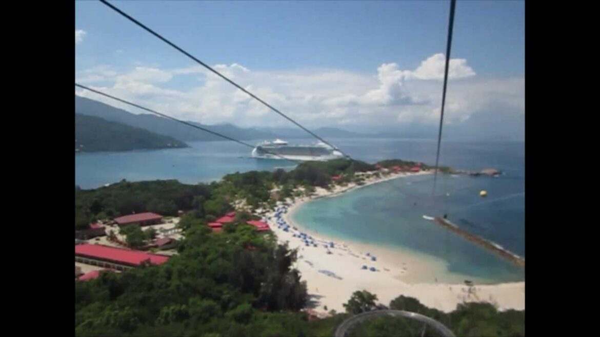 Dragon's Breath Zipline POV World's Longest Zipline Labadee Haiti Royal Caribbean Private Resort