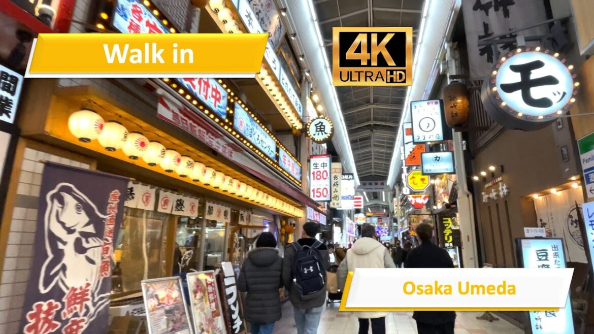 Walk in Osaka Umeda, Japan – 4k Walk in Osaka Umeda, Japan - 4k