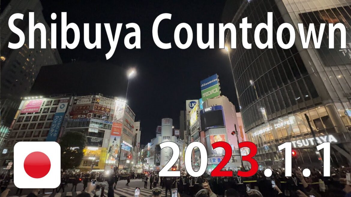 [4K] New Year's Eve 2023 Tokyo Shibuya Countdown  1 Jan 2023 (Shibuya Crossing) [Japan Travel Guide]