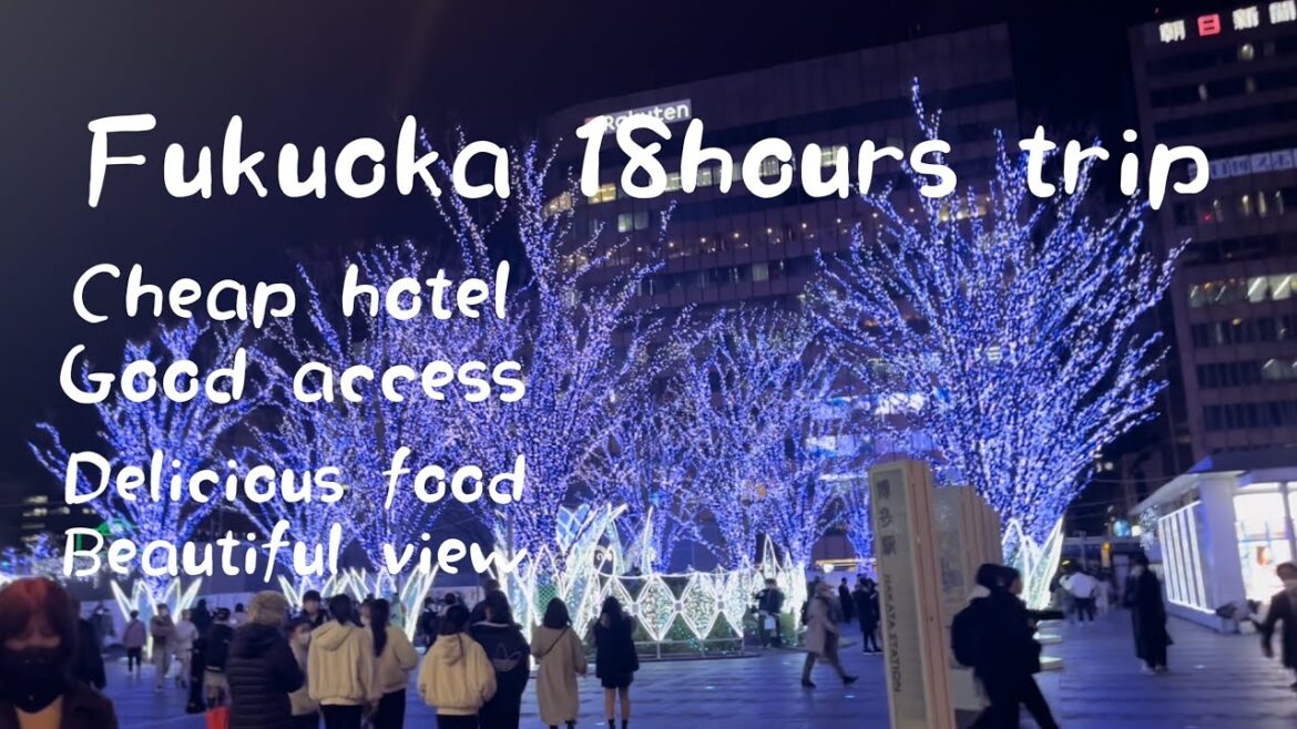 Fukuoka 1day trip! Good Motsu Nabe and ramen with English subtitles