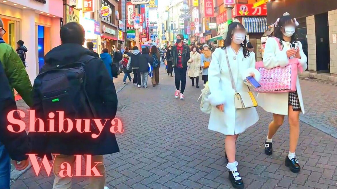Shibuya Tokyo walking tour. 【4K】12.2022 Shibuya Tokyo walking tour. 【4K】12.2022