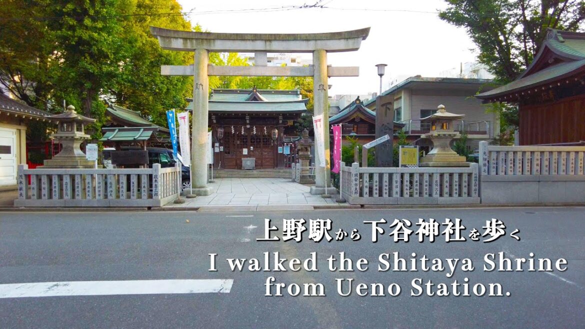 【4k】I walked the Shitaya Shrine from Ueno Station.#tokyo #travel #ASMR【浅草】