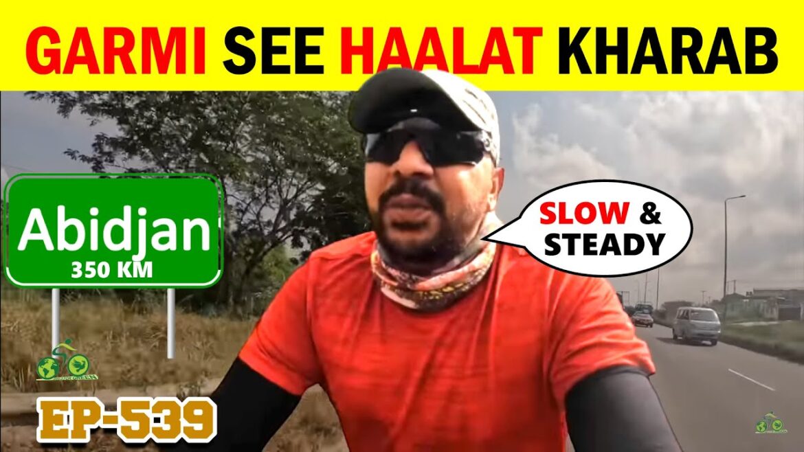 Very Difficult Ride in extreme HOT weather from GHANA🇬🇭 to IVORY COAST in Africa