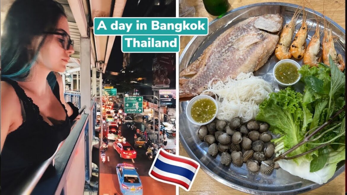 A day in Bangkok, Thailand Night Market STREET FOOD A day in Bangkok, Thailand Night Market STREET FOOD
