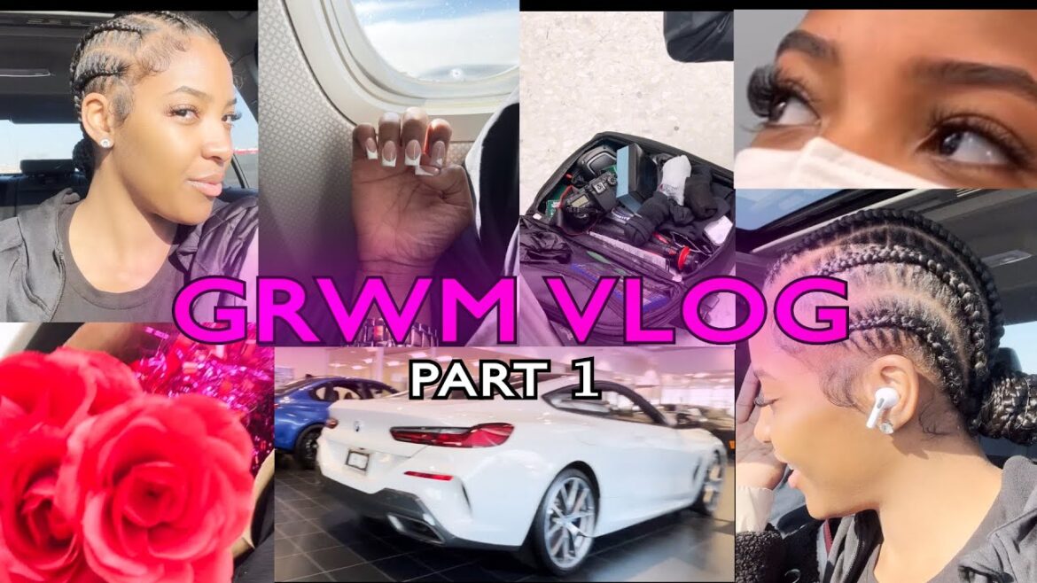 GRWM |VLOG PREPARING for GHANA TRIP | Valentines Day ; Get my hair done w/ me; Shop with me & MORE