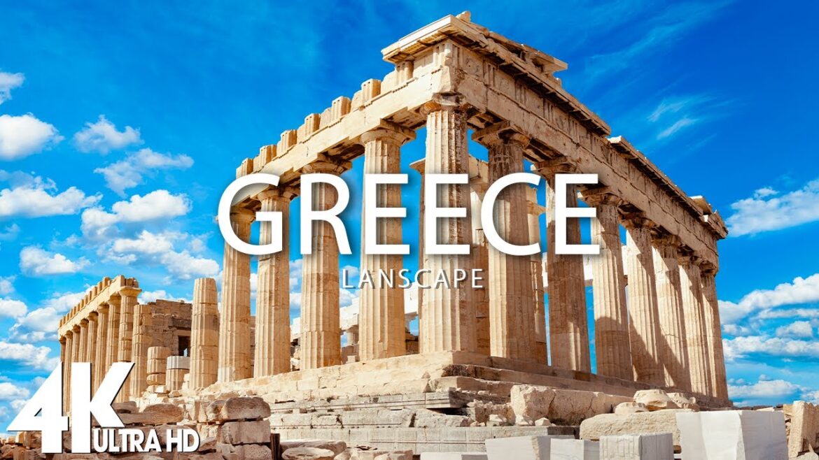 FLYING OVER GREECE (4K UHD) - Relaxing Music Along With Beautiful Nature Videos - 4K Video HD