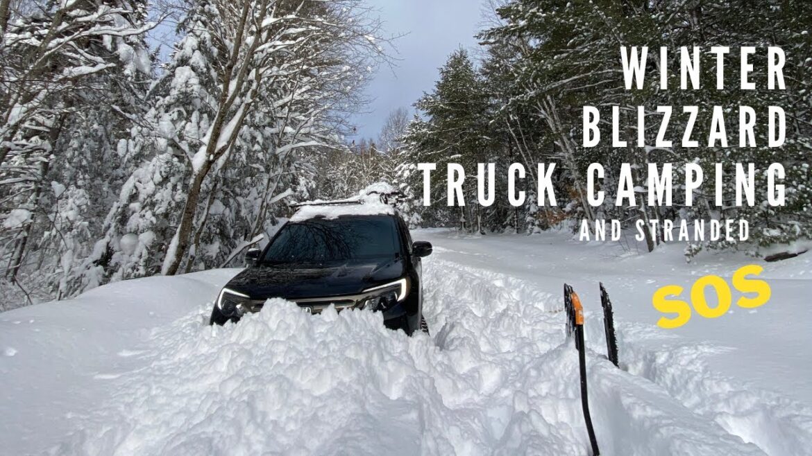 Blizzard Winter Truck Camping and Stranded. (Subtitles On) 위험했던 캠핑. Blizzard Winter Truck Camping and Stranded. (Subtitles On) 위험했던 캠핑.
