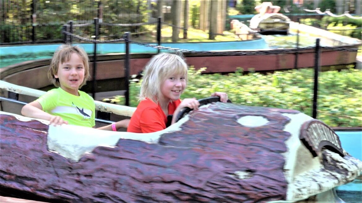 ROLLER COASTER SPLASHDOWN family rollercoaster ride Centreville Amusement Park Lumber Mill LOG FLUME ROLLER COASTER SPLASHDOWN family rollercoaster ride Centreville Amusement Park Lumber Mill LOG FLUME