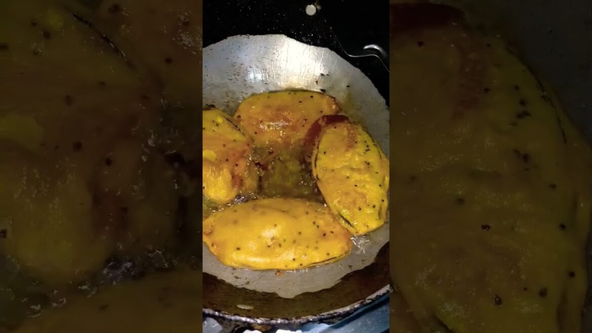 1st January start of beguni | street food beguni in homemade | #shorts #streetfood #ytshorts #beguni