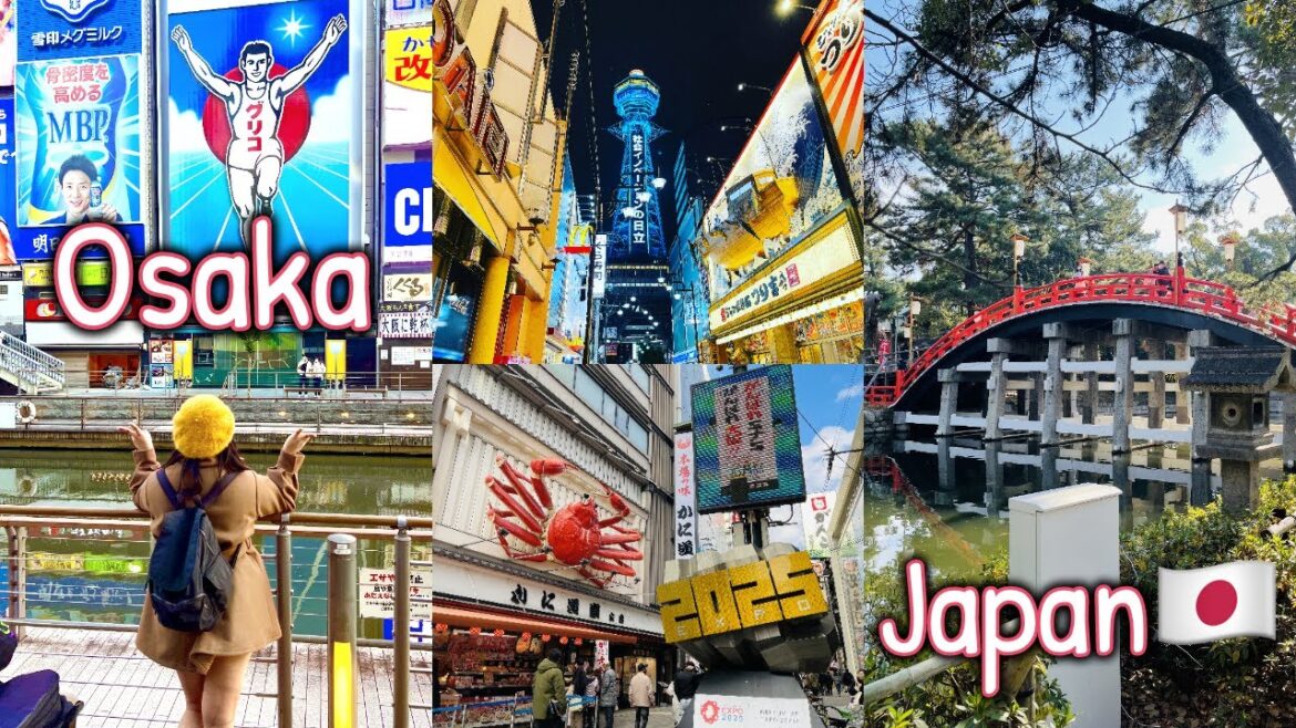 Osaka vlog | Osaka castle | Dotonbori | Tsutenkaku