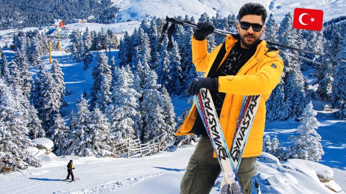 ULUDAG MOUNTAIN BURSA TURKEY \ Best SKI RESORT in Turkey \ Uludağ Teleferik in Winter 🇹🇷