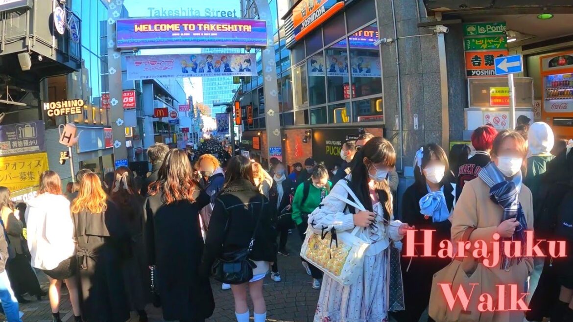 Harajuku Tokyo in Japan walking tour【4K】12.2022 Harajuku Tokyo in Japan walking tour【4K】12.2022
