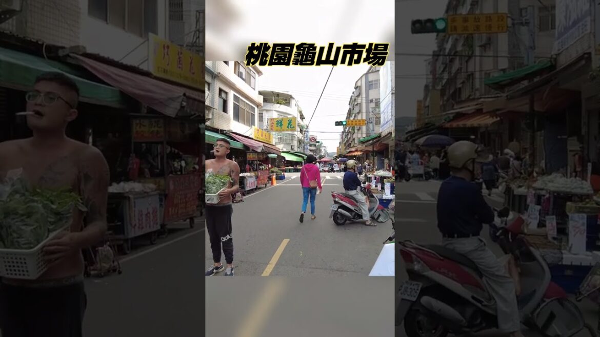 狂野的！努力的！桃園龜山市場！Crazy！Taoyuan Guishan Market／台灣亂流散步 Taiwan Wanderer #shorts