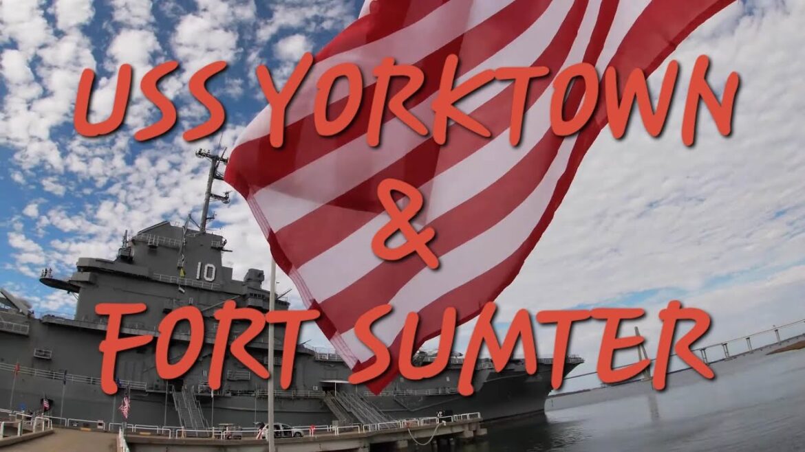 USS YORKTOWN & FORT SUMTER IN CHARLESTON SOUTH CAROLINA