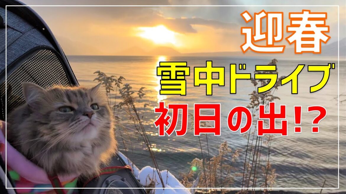 2023年元旦 早朝 雪の北海道ドライブ！初日の出を見逃した方もぜひ！