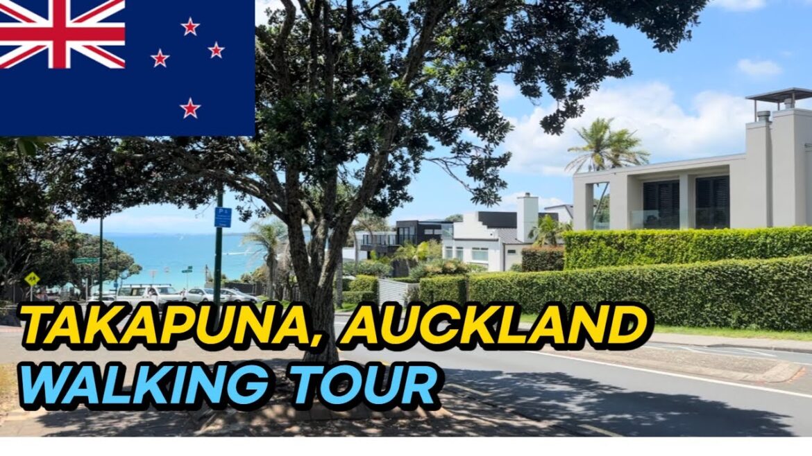 Takapuna, Auckland Walking tour, Virtural Tourism in New Zealand 🇳🇿 [타카푸나, 오클랜드]