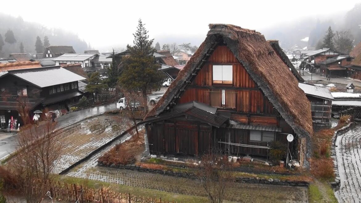 Shirakawa-Go, Traditional Thatched-Roof Houses of Japanese Bygone Era Shirakawa-Go, Traditional Thatched-Roof Houses of Japanese Bygone Era