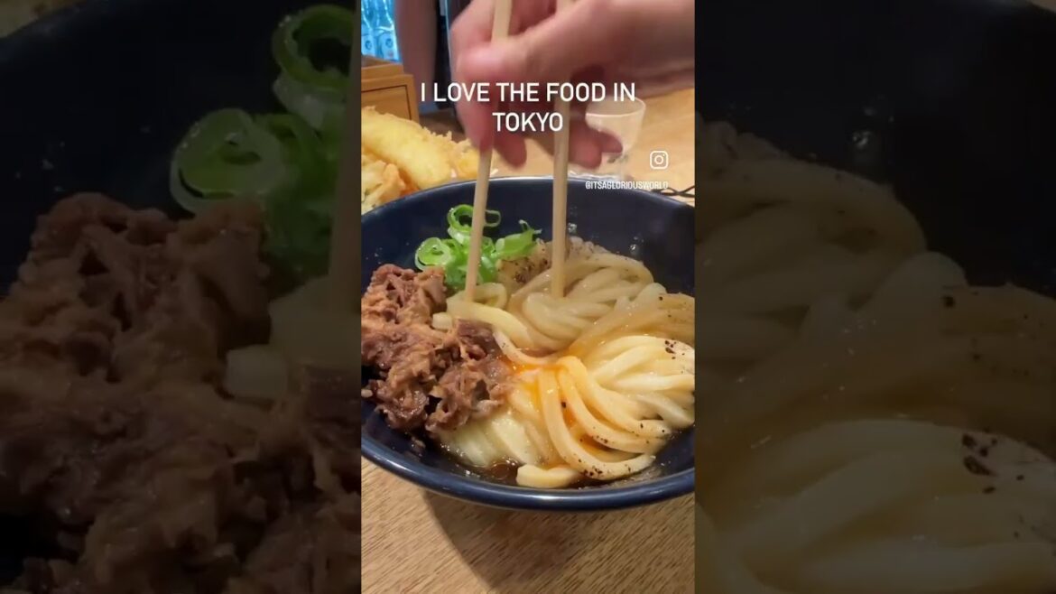 Udon, ramen, sukiyaki, kaiseki, or tempura anyone? #shorts #tokyo #japan  #itsagloriousworldtokyo