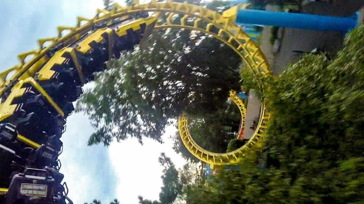 We Kept Riding the Carolina Cyclone Roller Coaster at Carowinds!