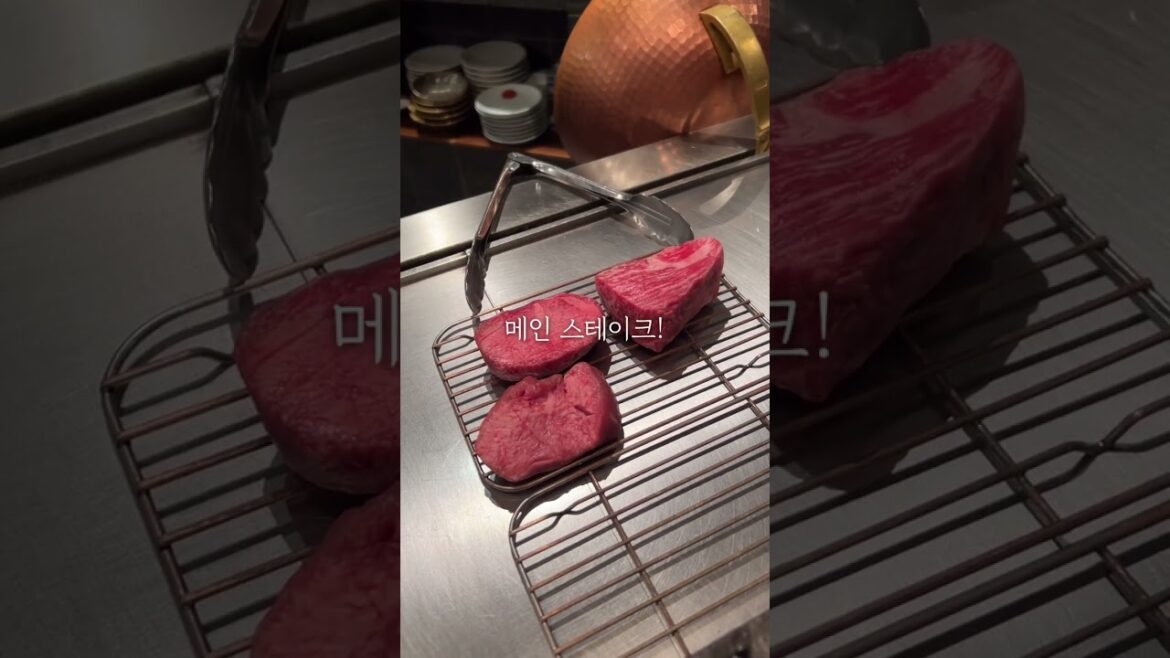 후쿠오카 여행 추천 맛집 l 텟판야끼 (철판구이) 레스토랑 미디움레어 스테이크 하우스🥩