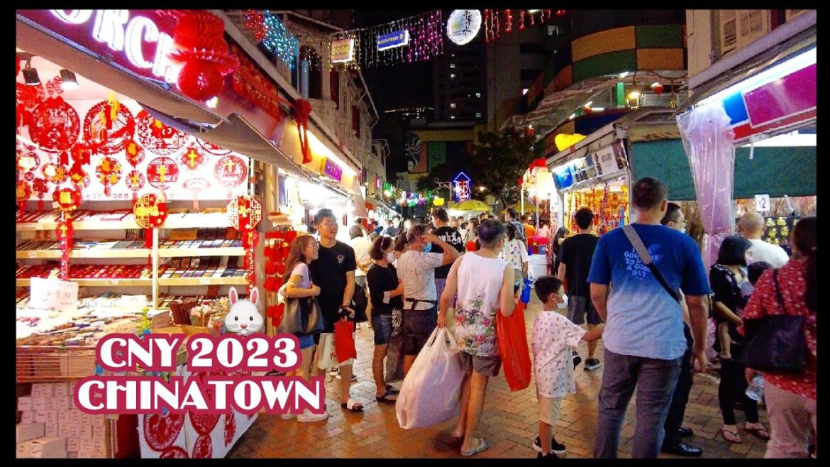 Welcome The Year Of Rabbit 2023 | Singapore Chinatown Night Tour | 新加坡 | 牛车水 | 迎接兔年来临！