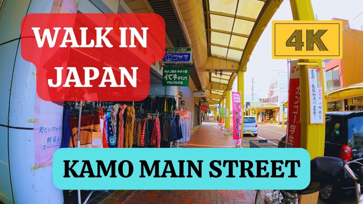 Main Shopping Street in Kamo – Walk in Japan (4K 60FPS) Main Shopping Street in Kamo - Walk in Japan (4K 60FPS)