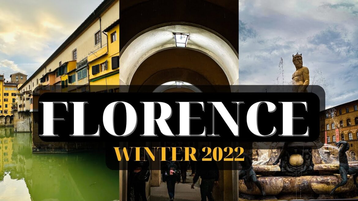 Walk with Me - Florence, Italy 🇮🇹 Winter 2022 - 4K Walking Tour - Christmas