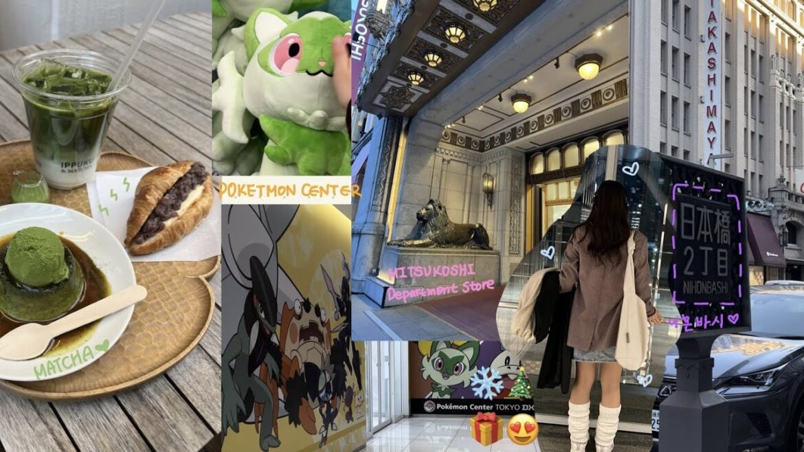 4K) Tokyo vlog Nihonbashi tour / 포켓몬센터, 말차 맛집, 니혼바시 미츠코시 백화점, 타카시마야 백화점 / 추워죽겠는데 짧은 치마 입고 니혼ㅂㅏ시 일주 4K) Tokyo vlog Nihonbashi tour / 포켓몬센터, 말차 맛집, 니혼바시 미츠코시 백화점, 타카시마야 백화점 / 추워죽겠는데 짧은 치마 입고 니혼ㅂㅏ시 일주