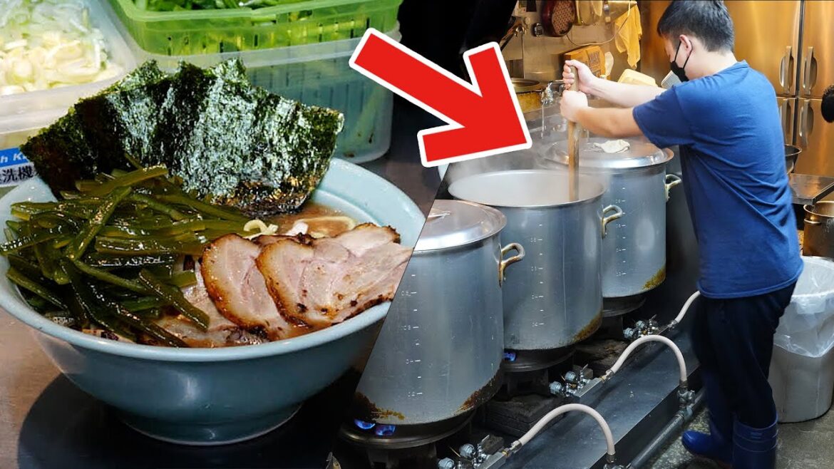 Amazing Japanese Tonkotsu Ramen!! 家系ラーメン 라멘 Japanese Street Food Amazing Japanese Tonkotsu Ramen!! 家系ラーメン 라멘 Japanese Street Food