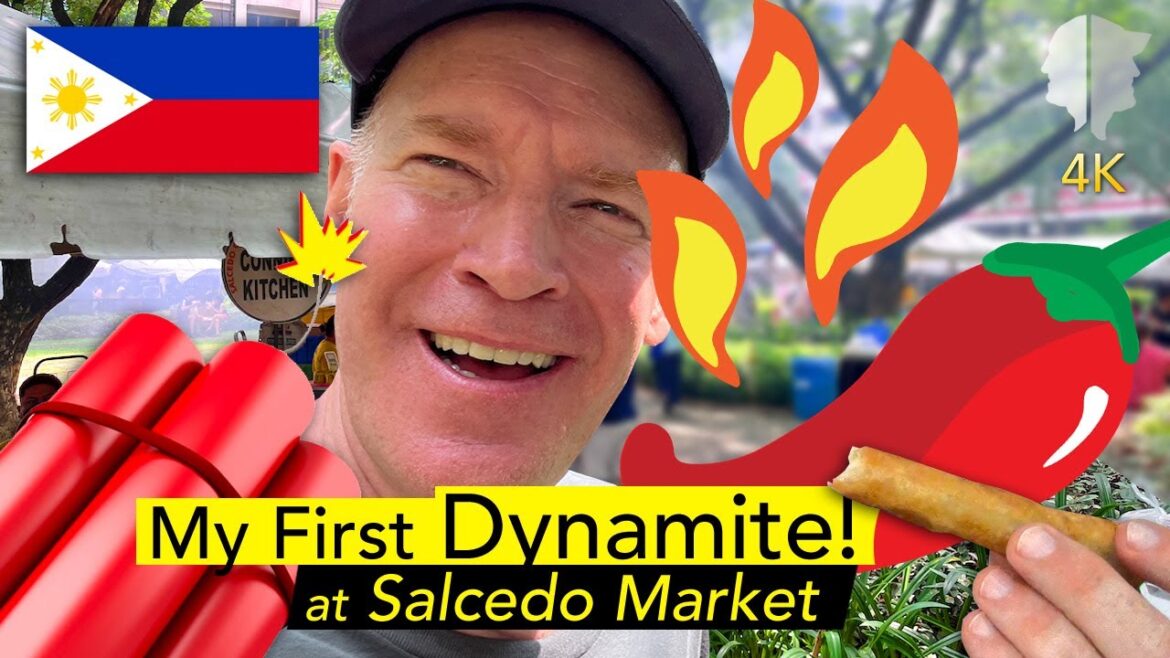 Eating DYNAMITE in Makati 🇵🇭 Best Street Food in Manila? Veggie Food in Philippines
