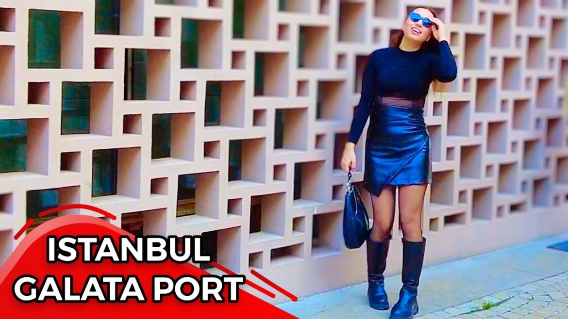 Istanbul Galata port Christmas 2023  Walking Tour 4k UHD 60fps