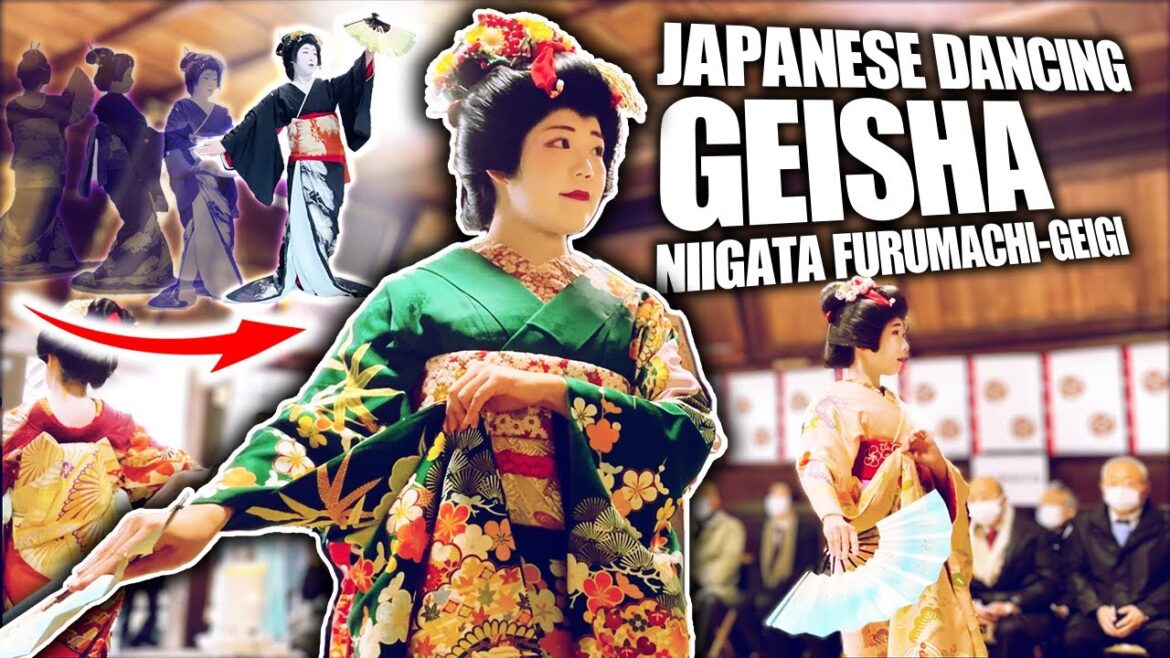 Japanese geisha celebrating the New Year by dancing | Niigata, Japan Japanese geisha celebrating the New Year by dancing | Niigata, Japan