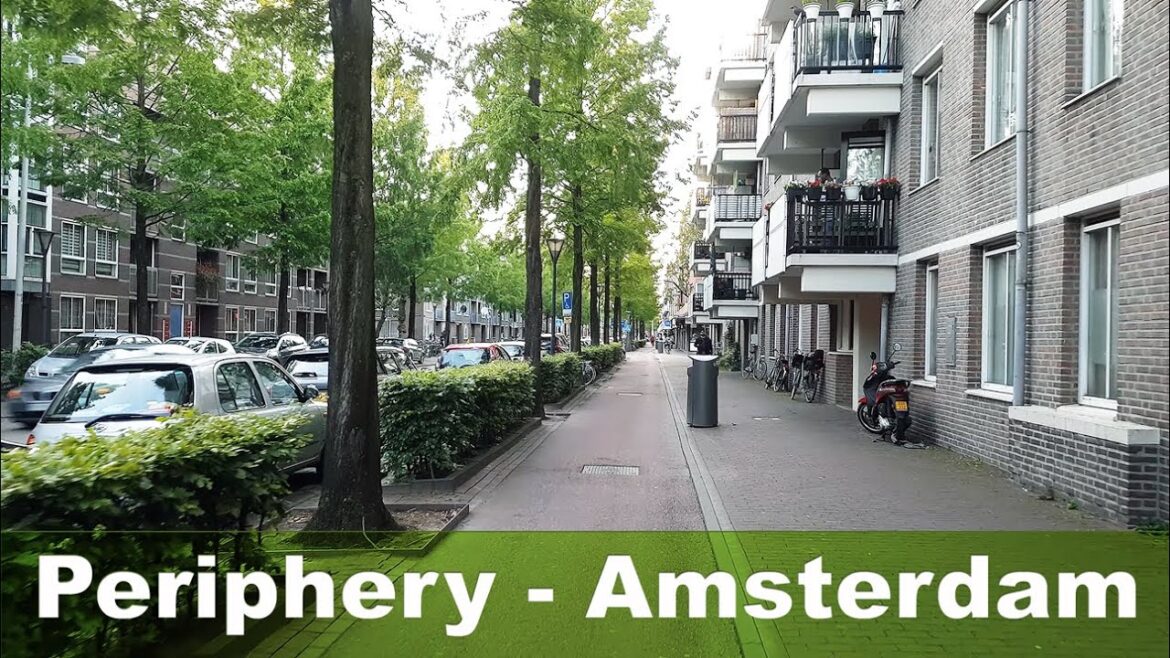 Walking in Sleeping area, Amsterdam, Netherlands, Not city center