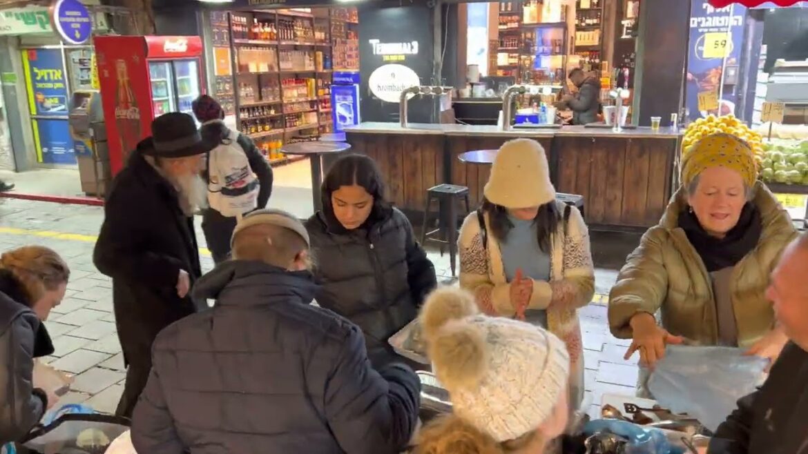Evening Jerusalem. Walk through the Mahane Yehuda Market!