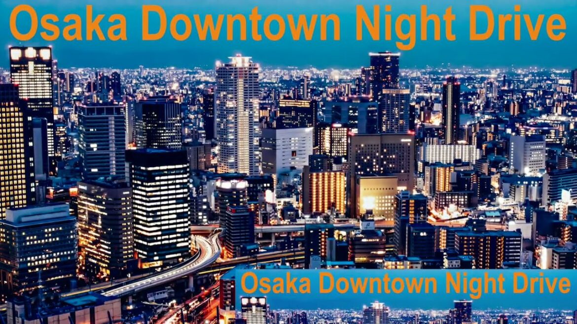 [#travel ] Osaka Downtown Night Drive 4K illumination #travelvlog #travelling #contentcreator