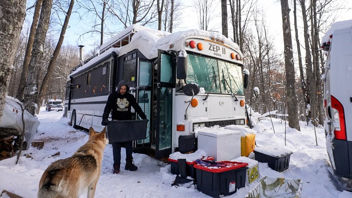 Winter Off Grid At Negative 22 - No Running Water, Power Failures & Chores