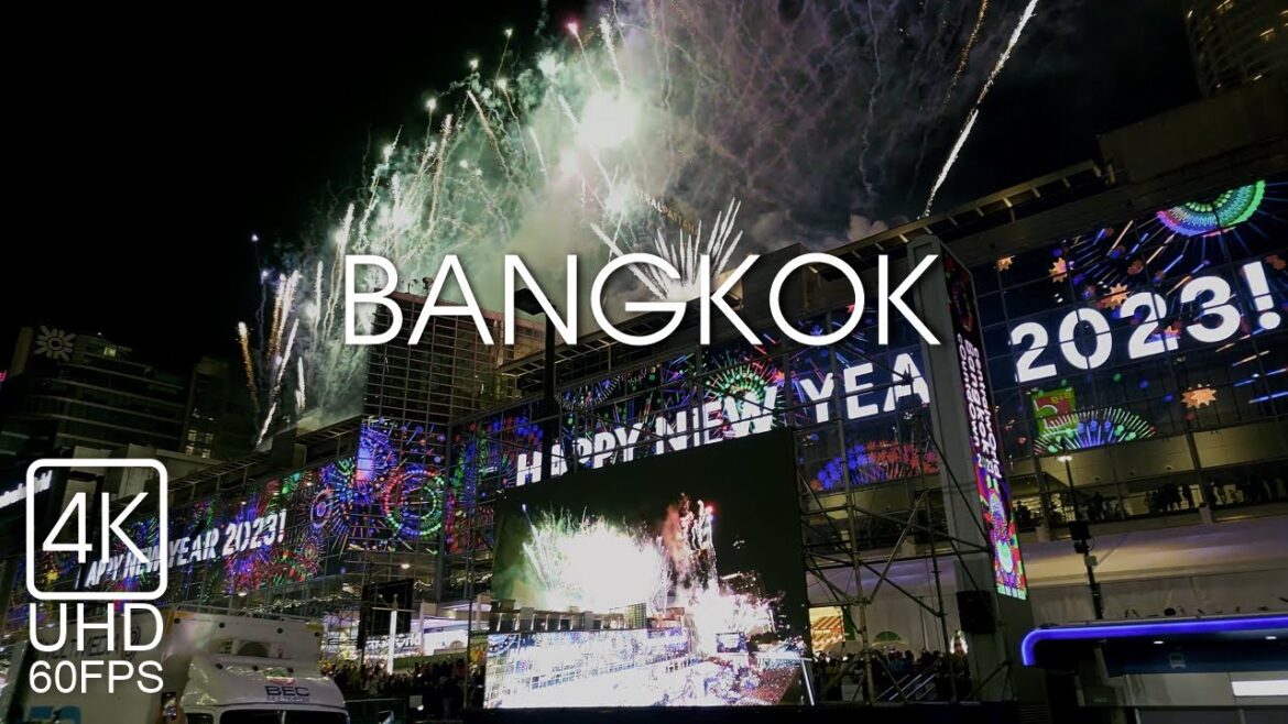 [4K] New Year's Eve in Bangkok | Walk to Asian Times Square - CentralWorld Square | Thailand | 60fps