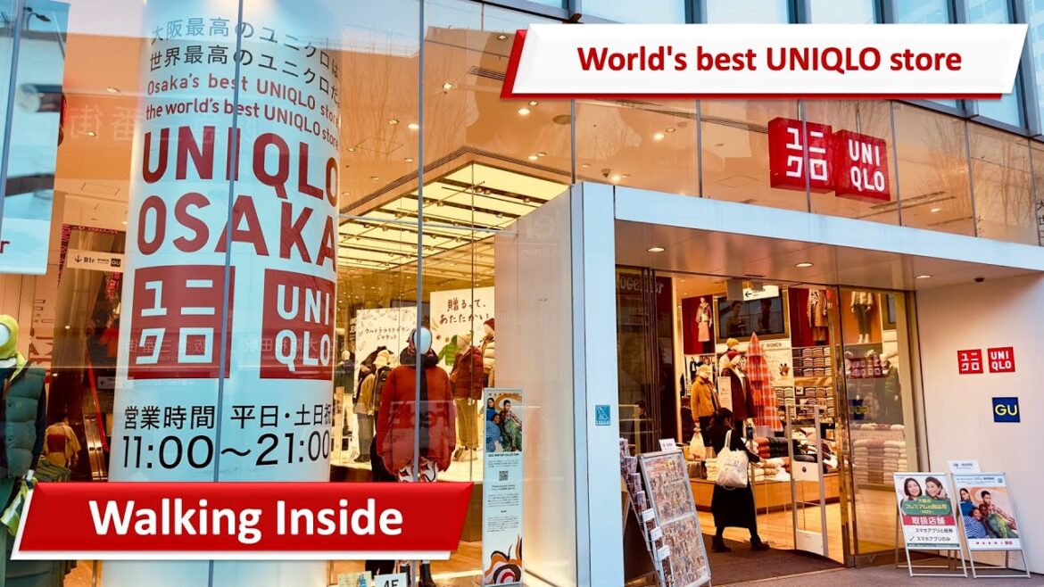 Inside the world's best UNIQLO store - UNIQLO Osaka - ユニクロについて - HD Video