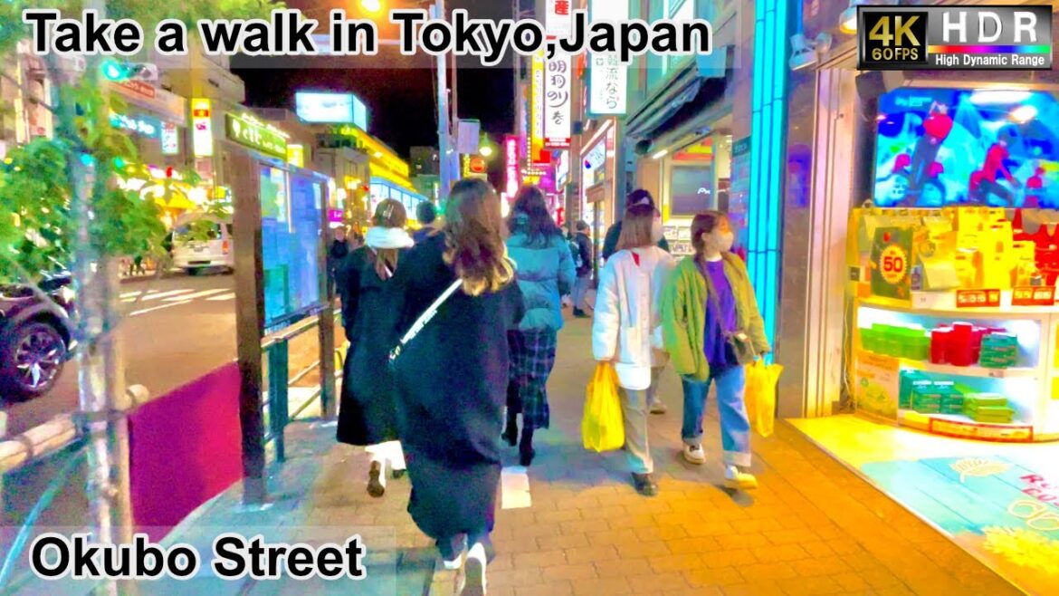 4K 60fps HDR// Take a walk in Tokyo, Japan,Okubo Street→Shin-Okubo Ikemen Street→Syokuan Dori Avenue 4K 60fps HDR// Take a walk in Tokyo, Japan,Okubo Street→Shin-Okubo Ikemen Street→Syokuan Dori Avenue
