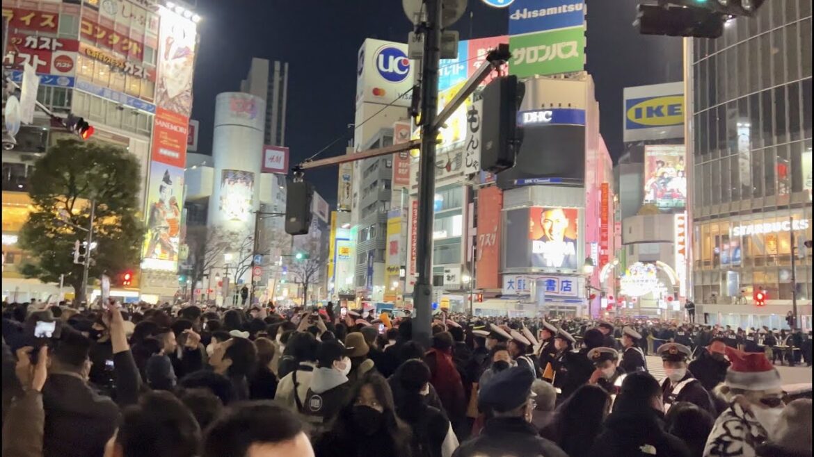【4K】渋谷大晦日カウントダウン New Year's Eve Countdown in Shibuya,Tokyo【1.1.2023】