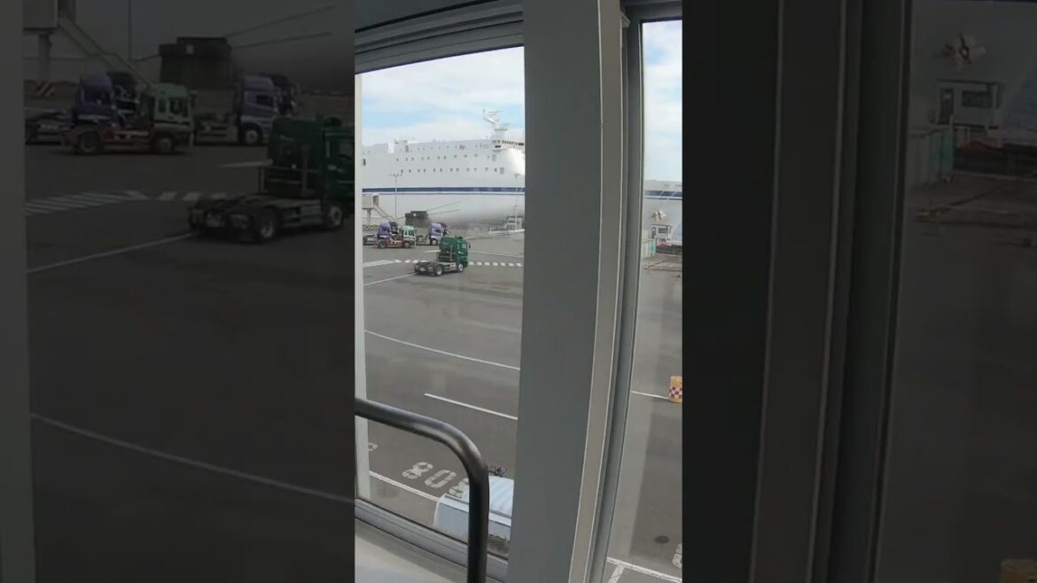 【4K】Arrive in Hokkaido! And transfer to another ferry to the suite room!😆 #shorts