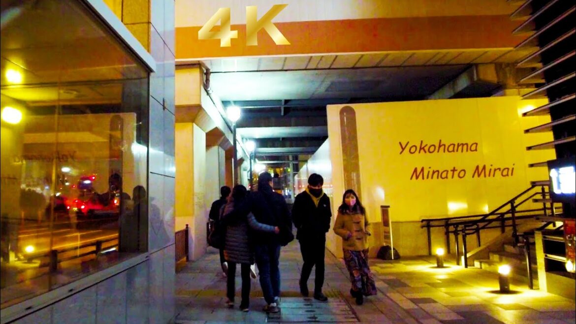 [Kannai walk in Yokohama] A retro date spot at night ♪ (4K ASMR non-stop 1 hour 06 minutes)