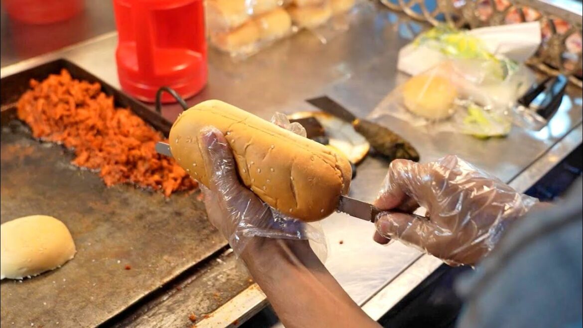 Cheese Coated Chicken Burger & Shawarma | Bangladeshi Street Food