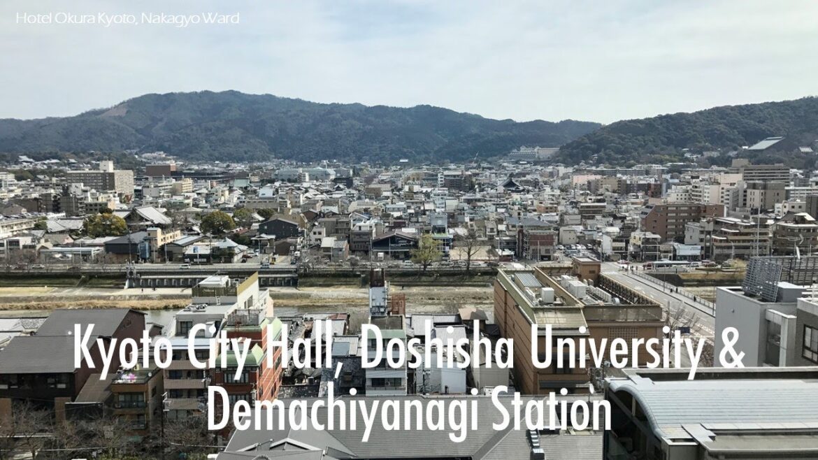 [5K Kyoto] Kyoto City Hall, Doshisha University & Demachiyanagi Station