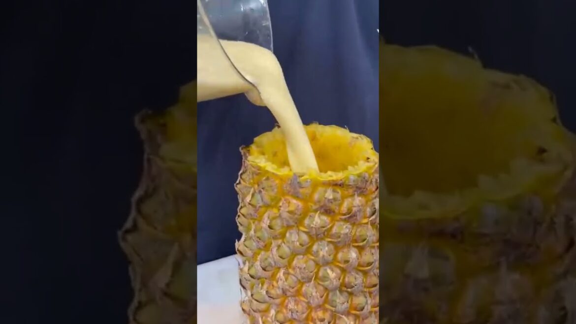 Asian Street Food - Pineapple Juice Making Man in India...#shorts #streetfood