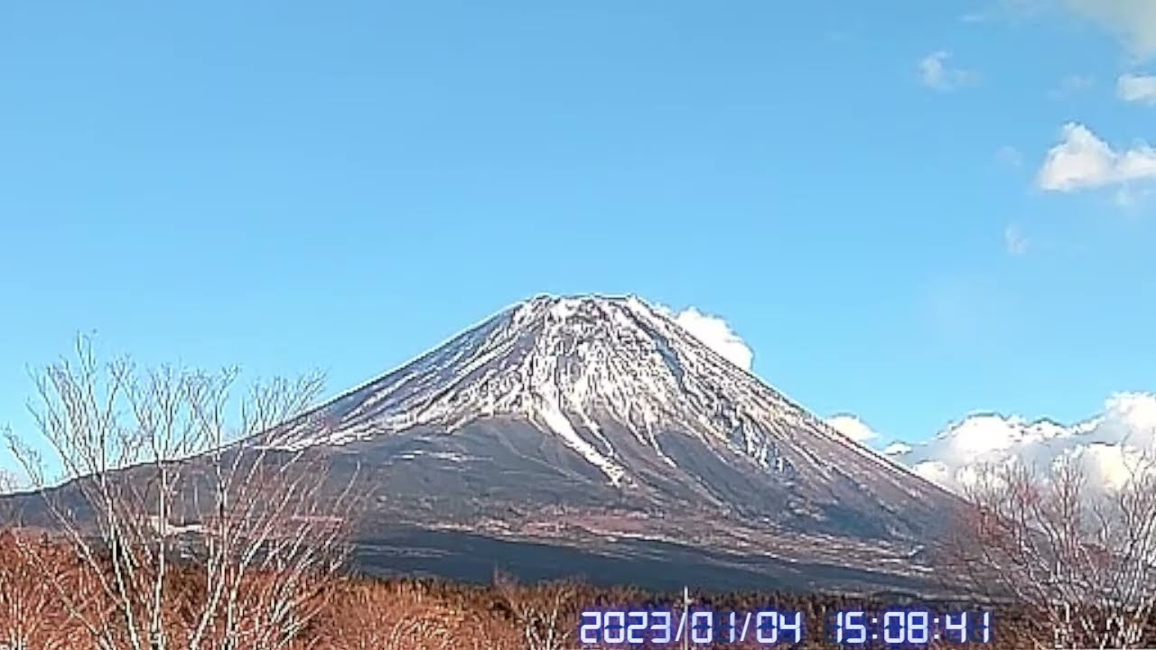 【富士山ライブカメラ2023.1.42】朝霧高原 (mt.fuji live camera) ＃富士山 ＃ライブカメラ ＃朝霧高原