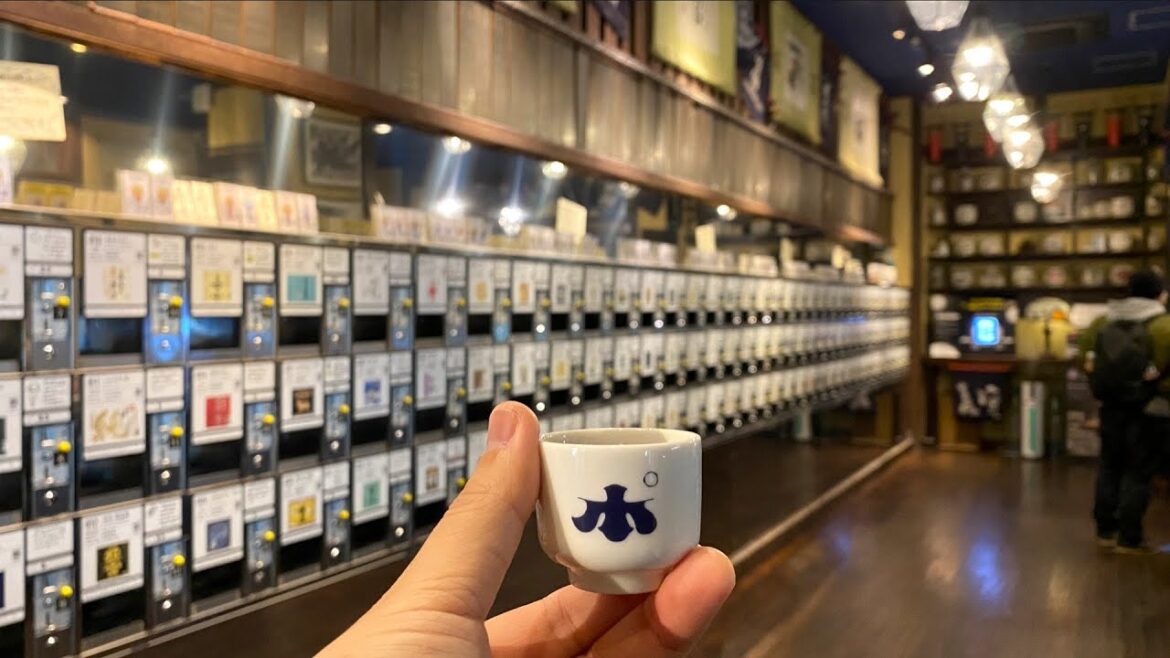 Incredible Sake Vending Machine in Japan